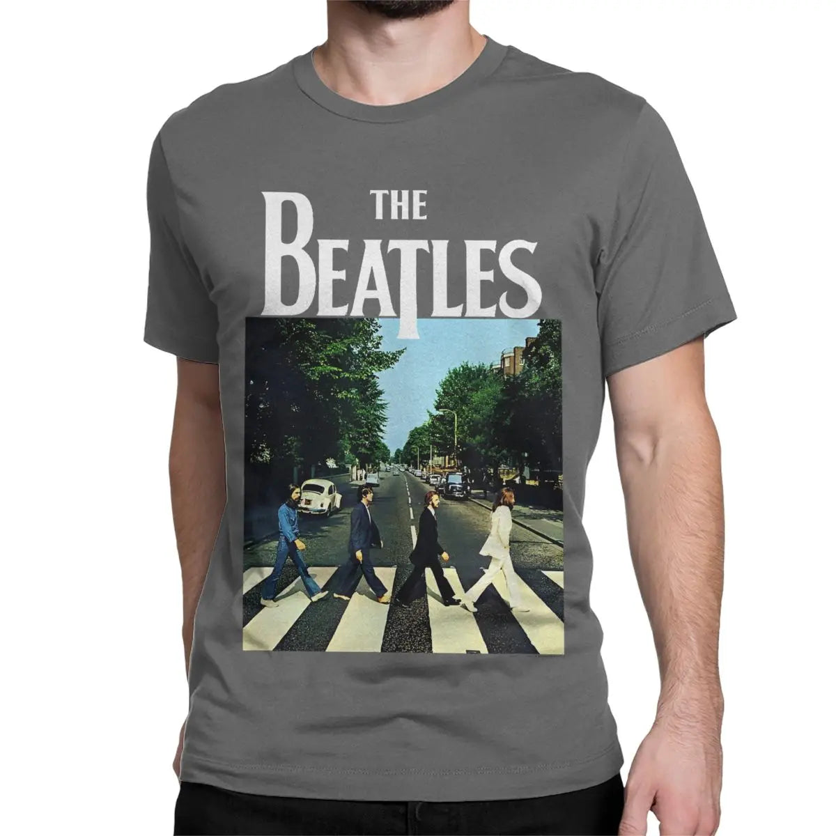 The Beatle Crossing Abbey Road Band T Shirts Men Women 100% Cotton Funny T-Shirt Tee Shirt Short Sleeve Clothes Birthday Gift - Premium t-shirt from Lizard Vigilante - Just $28.99! Shop now at Lizard Vigilante