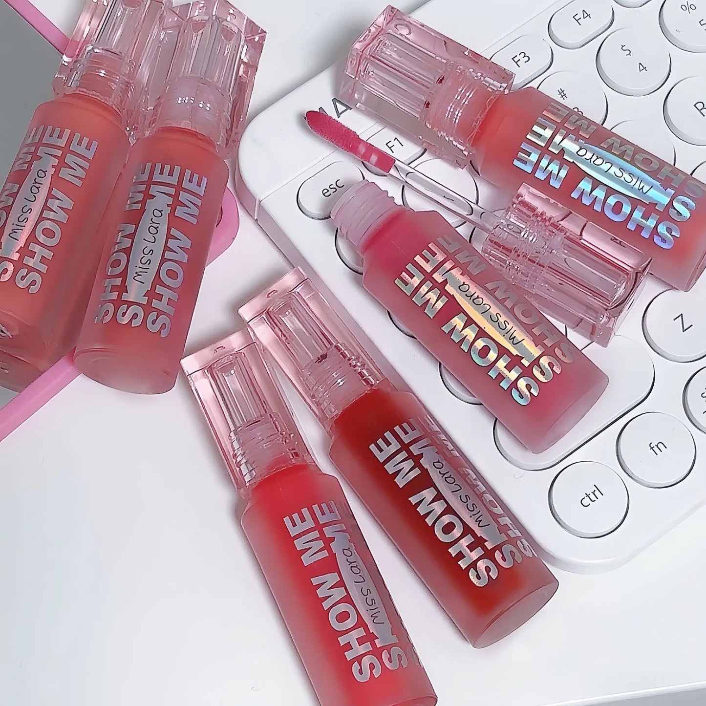 MISS LARA Show Me Cheap Lipstick Mirror Watery Glass Lip Gloss Moisturizes Whitens Atmosphere Pure Girly Lip Gloss Cosmetics Hot