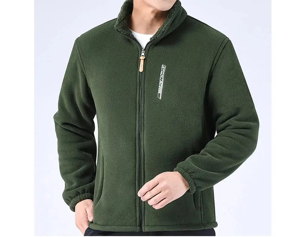 DIMUSI Winter Men's Polartec Jackets Casual Male Outwear Velvet Windbreaker Jackets Mens Soft Fleece Warm Jackets Brand Clothing