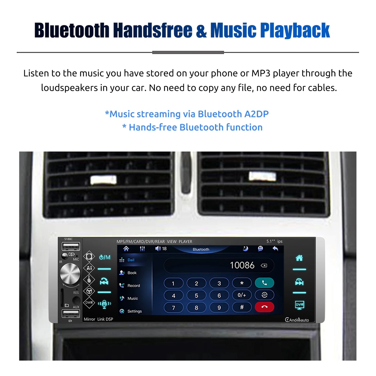 ESSGOO InfernoDrive 5" HD Car Stereo — The Rebel’s Wireless Command Center