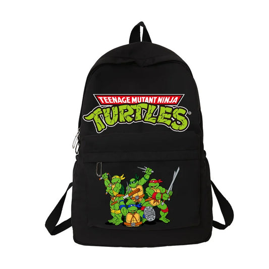 Ninja Turtles Waterproof Backpack – Solid Color High-Capacity Trendy School Bag for Kids - Premium backpack from Lizard Vigilante - Just $29.88! Shop now at Lizard Vigilante