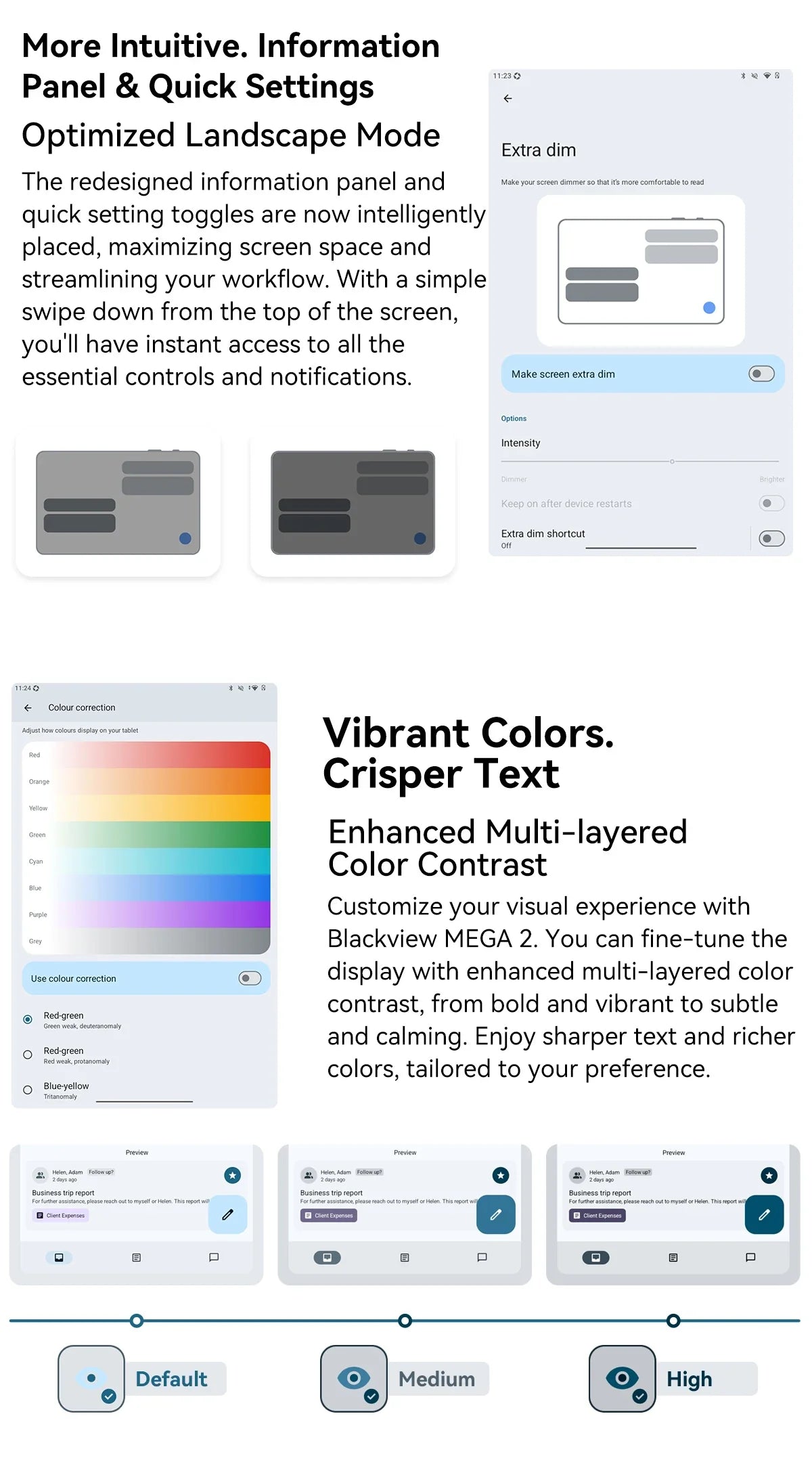 Blackview MEGA 2 Tablets 12 inch 2K Display Widevine L1 24GB(8+16) Android 15 256GB 9000mAh AI Main Camera Pad PC