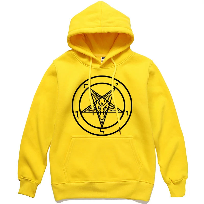 Pentagram Gothic Occult Satan Printed Women Hoodies All-match Street Style Female Pullover Casual Clothing Harajuku Unisex Tops - Premium hoodie from Lizard Vigilante - Just $39.99! Shop now at Lizard Vigilante