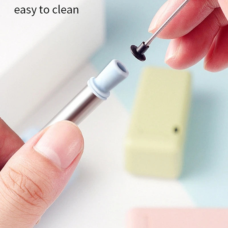 Foldable Stainless Steel Straw Set – Reusable 304 Steel with Silicone Tip, Eco-Friendly & Portable with Cleaning Brush - Premium straws from dsers - Just $25.99! Shop now at Lizard Vigilante