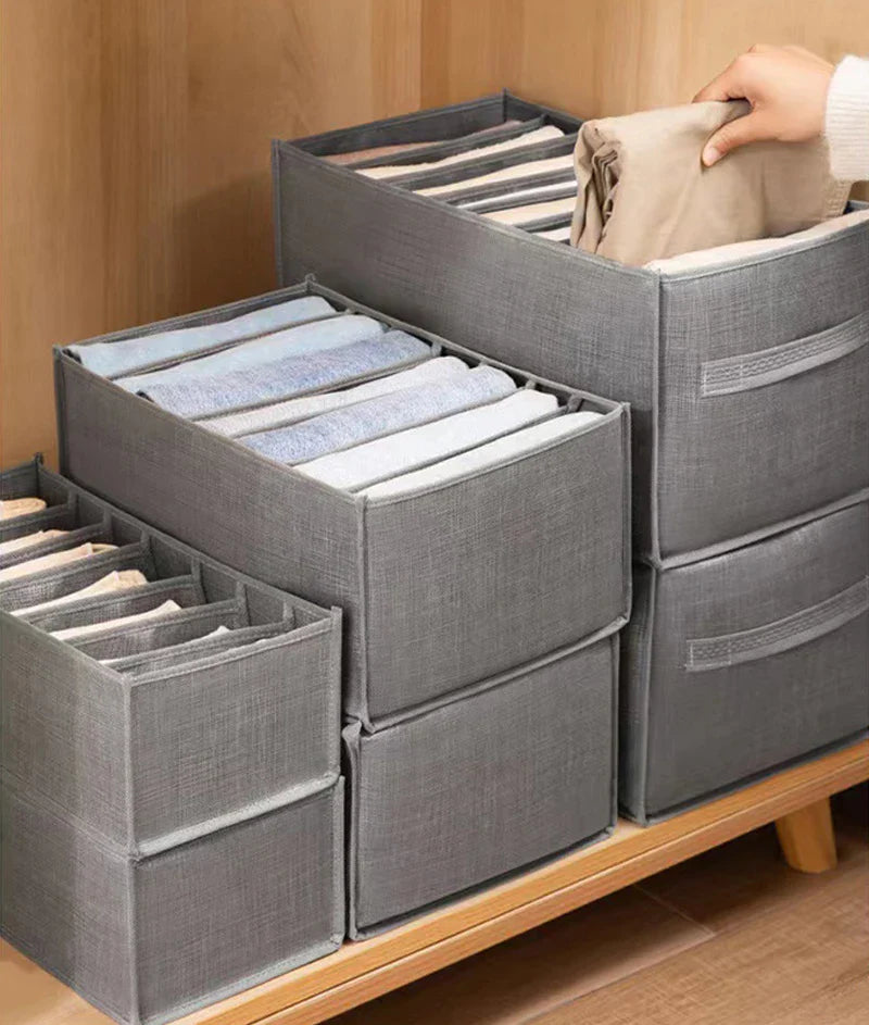 Clothes Storage Box Underwear Bra Organizer Storage Box Wardrobe Organizer Drawers Separator Boxes Home Storage Supplies