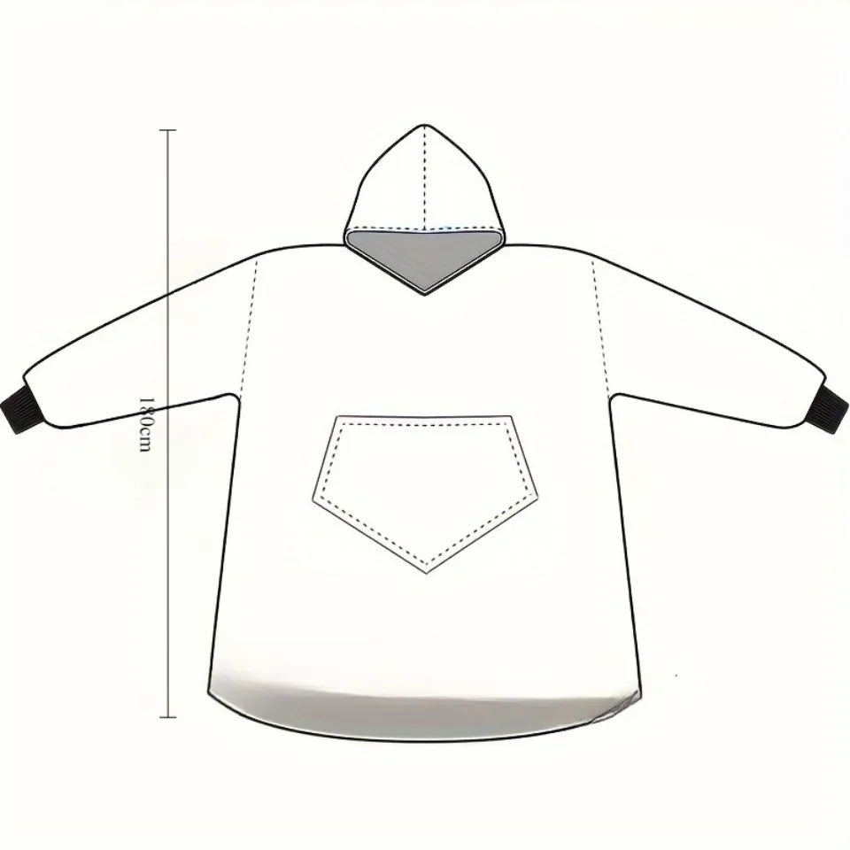 Flannel Warm Sleepwear Lazy Blanket Winter Nightgown Can Be Worn Out Loose And Plush Thick Couple Cold Proof Warms Home Clothes