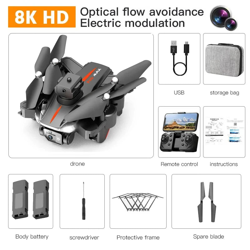P11 Pro Max Drone 8K 5G GPS Professional HD Aerial Photography Dual-Camera Obstacle Avoidanc Brushless Quadrotor Children Gifts - Premium drones from Lizard Vigilante - Just $10.99! Shop now at Lizard Vigilante