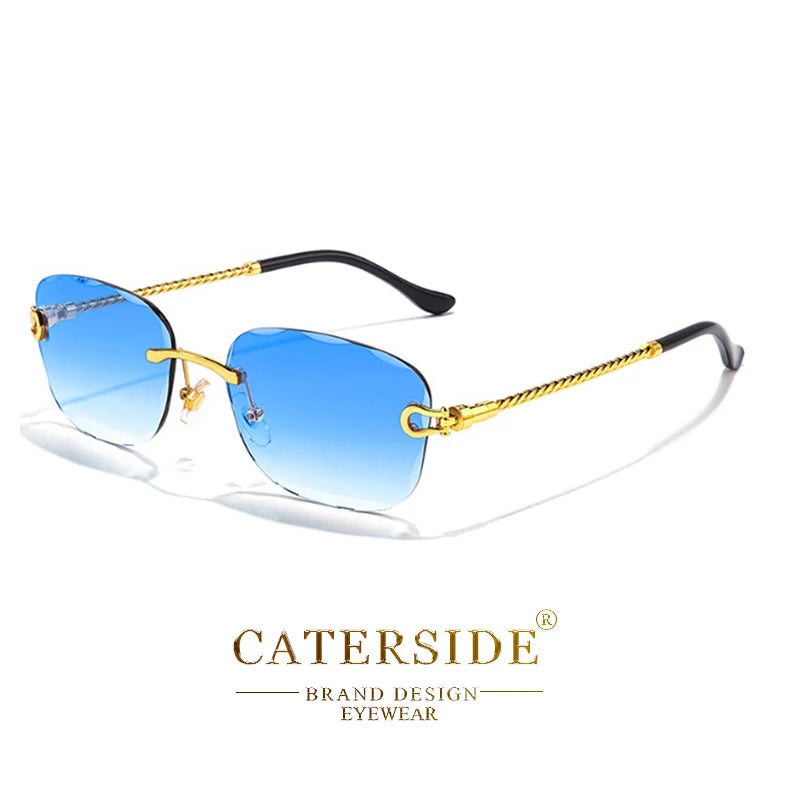 Rimcutter Royale: Caterside Retro Gradient Sunglasses – Blade Lens Street Icon Shades - Premium shades from dsers - Just $15.99! Shop now at Lizard Vigilante
