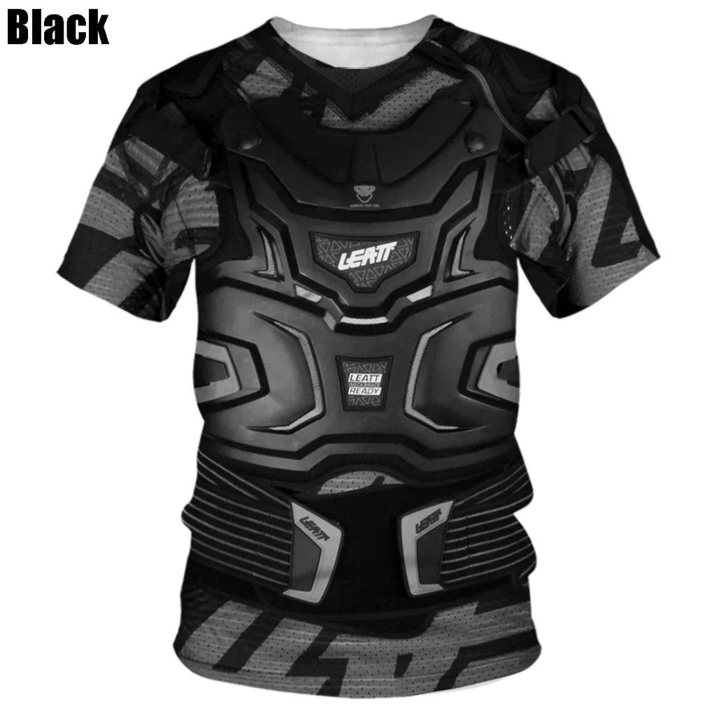 Men's Bulletproof Vest Printed 3d T Shirt Casual Short Sleeve Round Neck Tees Funny Personality Men Oversized - Lizard Vigilante