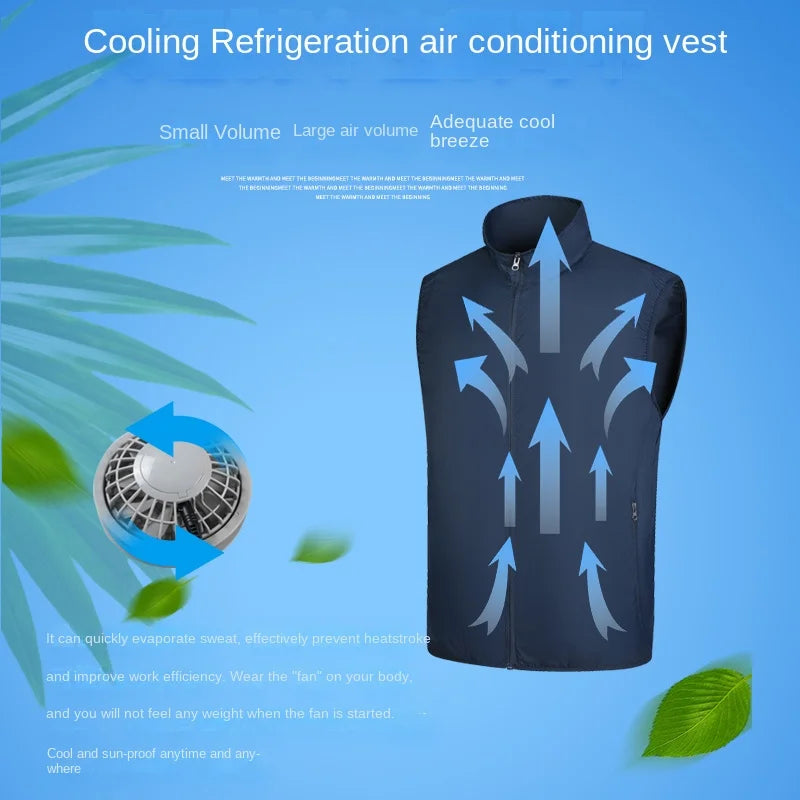 2024 Summer Fan Vest for Men and Women - USB Charging Air Conditioning Cooling Vest - Premium cooling vest from Lizard Vigilante - Just $19.99! Shop now at Lizard Vigilante