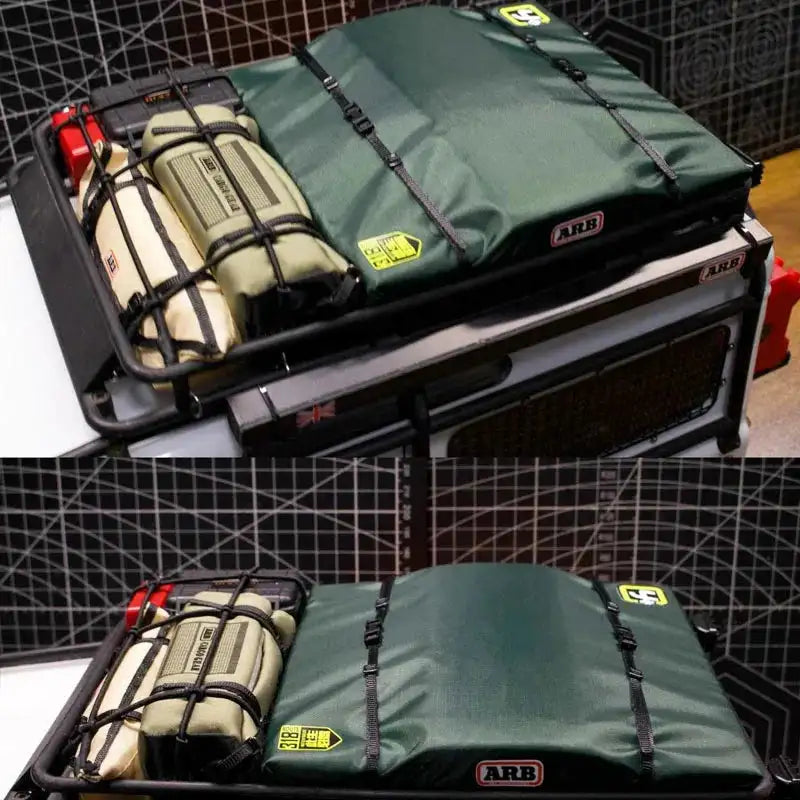 Simulated Tent Bag Side Tent Mood Accessory for 1/8 1/10 RC Track Car Traxxas TRX4 Defender Bronco AXIAL SCX10 RC4WD Decoration