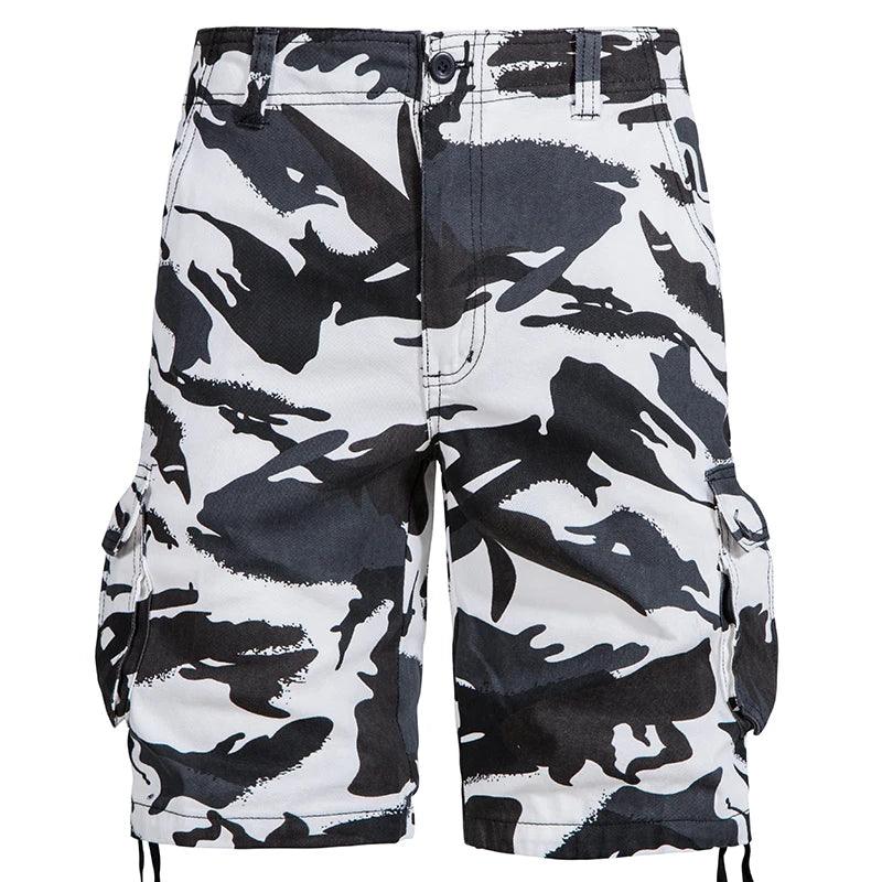 Men's Best Camo Shorts Summer Casual Half Pants Camouflage Outdoor Sports Short Pants Side Pocket Cotton Breathable Shorts - Lizard Vigilante