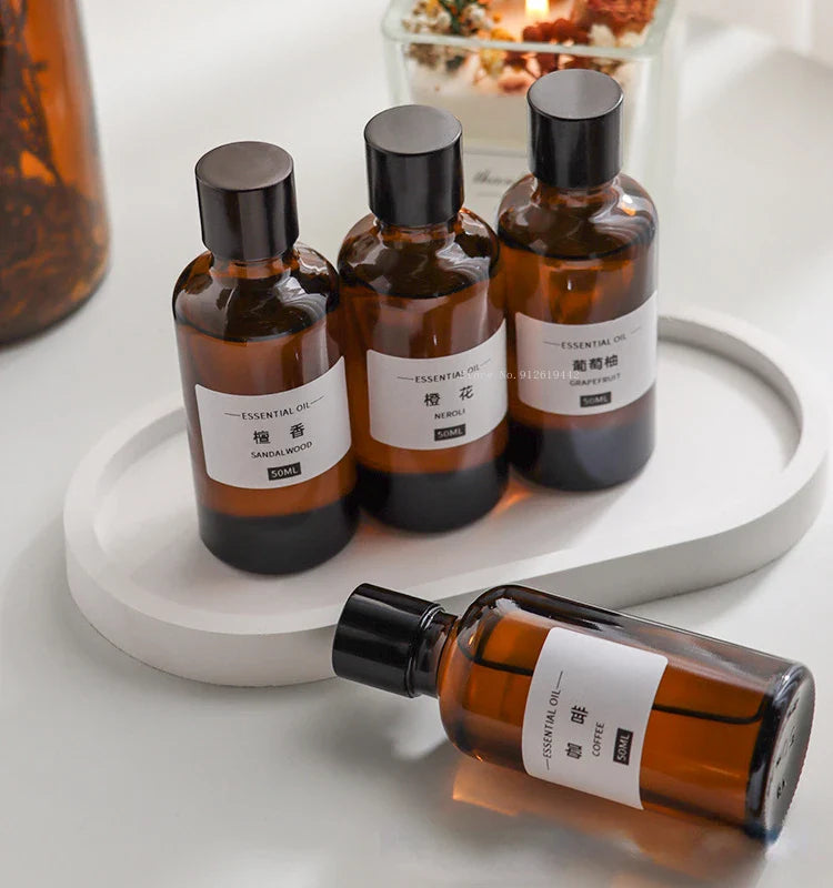 50ml Homemade Natural Plant Aromatherapy Essential Oil Candle Material DIY Oil Soluble Gypsum Wax Sheet Raw Material Fragrance