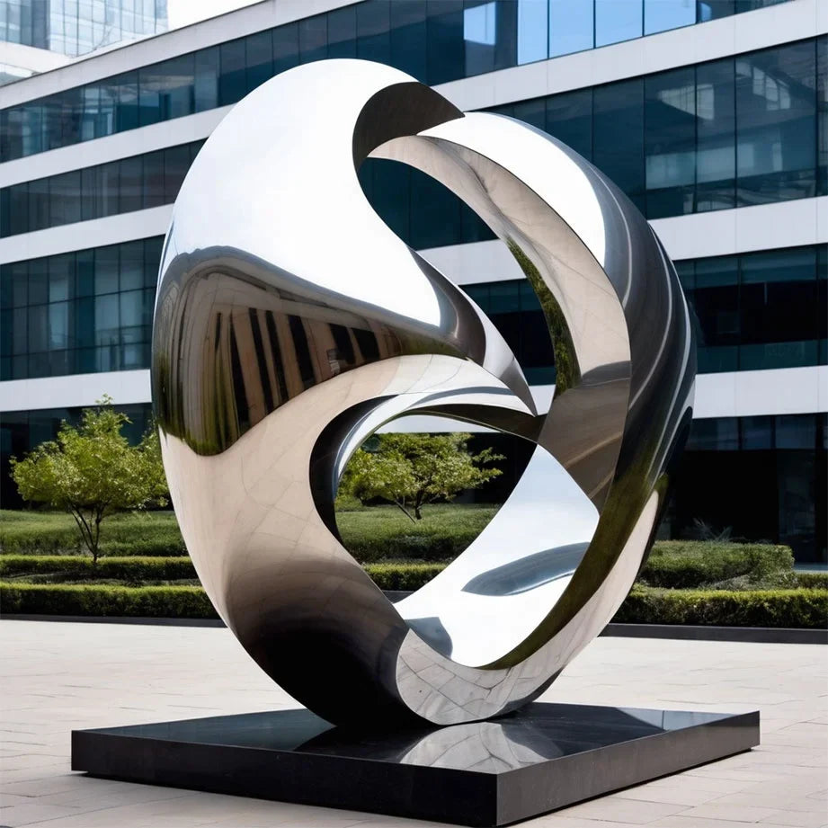 Garden Art Design large sculpture stainless steel statue hand-shaped statue