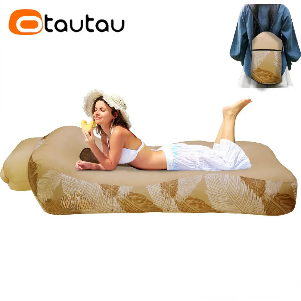 Inflatable Sofa Bed Swimming Pool Floating Raft Sac Beach Garden Outdoor Portable Folding Camping Chaise Lounge Recliner Pouf - Premium  from Lizard Vigilante - Just $63.99! Shop now at Lizard Vigilante