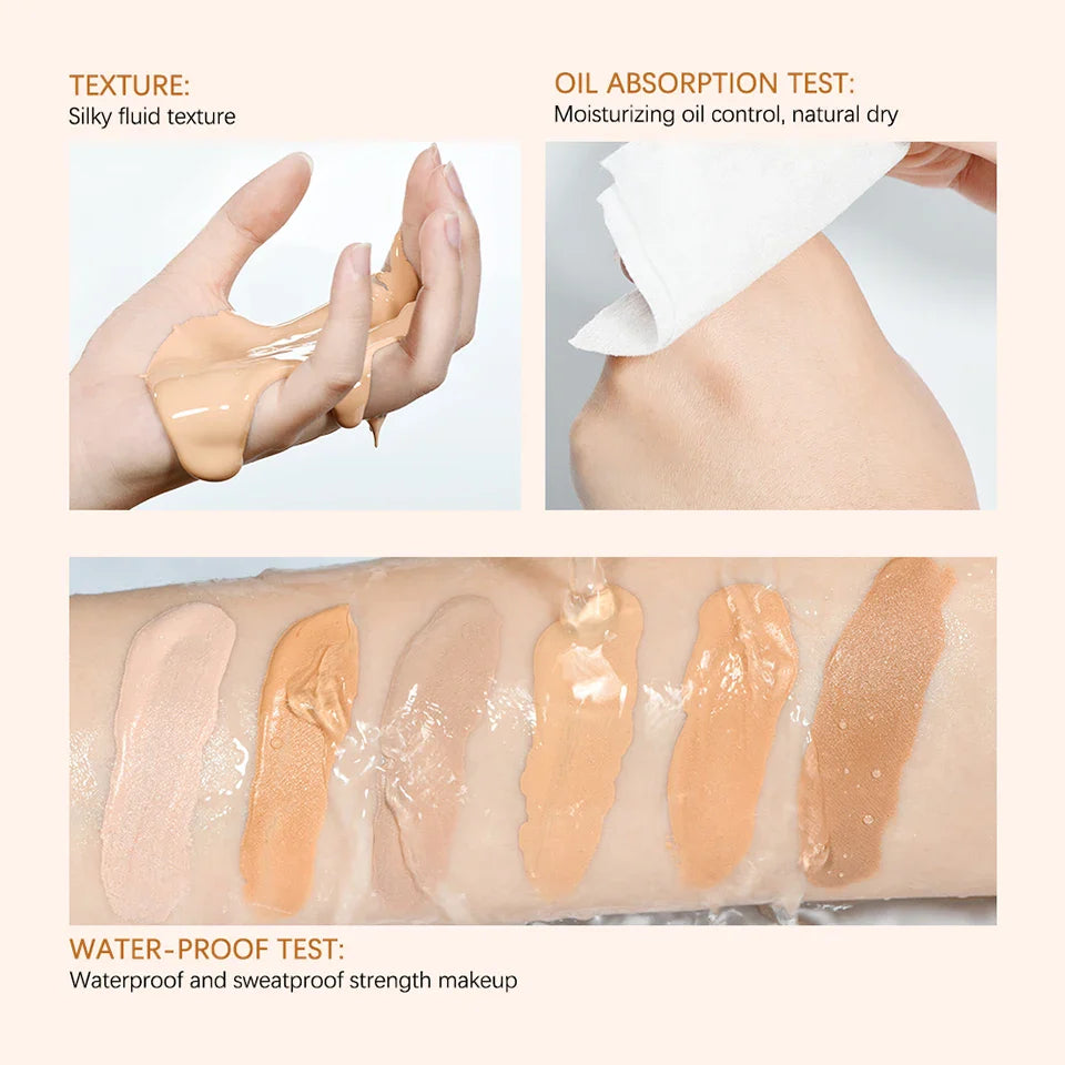 High Coverage Foundation Foundation Face Cream Cosmetic Foundations Makeup Waterproof Mist Korean Makeup Base Make Up Cc Bb Full
