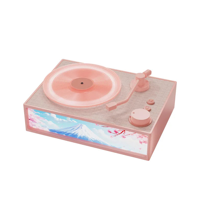 Wireless Vintage Bluetooth Speaker Portable Aromatherapy Atmosphere Light Painting Surround Sound MP3 Music Player Long Enduranc