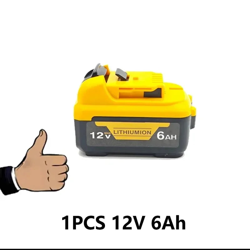 High-Capacity 12V Lithium Battery for Dewalt Tools – 3.0Ah / 5.0Ah / 6.0Ah – Compatible with DCB120, DCB124, DW089LG, DCD701F2, Laser Levels & More