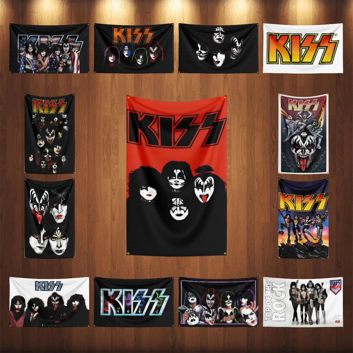 Kiss Heavy Rock Band Flag 3x5ft – Polyester Printed Banner for Home or Bedroom Decoration - Premium banner from Lizard Vigilante - Just $17.99! Shop now at Lizard Vigilante