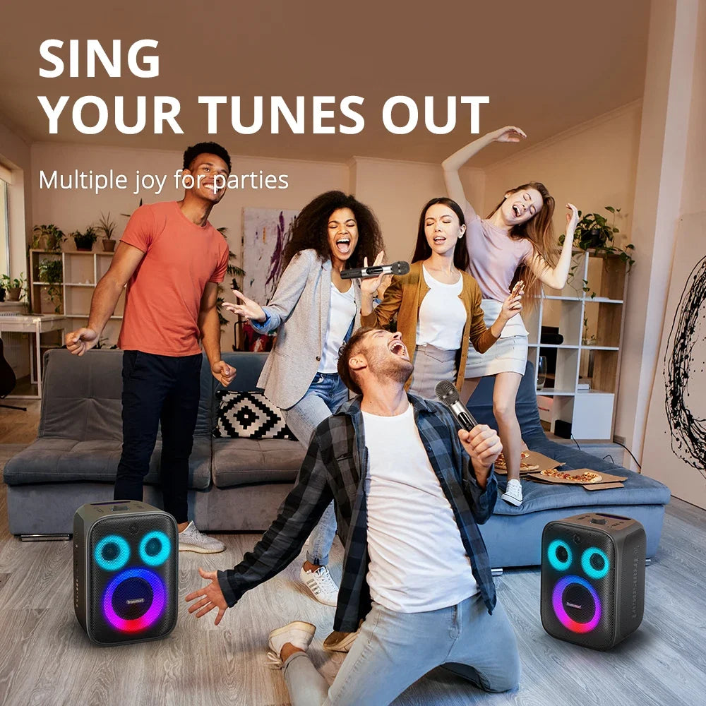 Tronsmart Halo 200 Speaker with Built-in Microphone,120W Output, 3 Way Sound System, Support Guitar Input, APP Control,for Party - Premium  from Lizard Vigilante - Just $399.99! Shop now at Lizard Vigilante