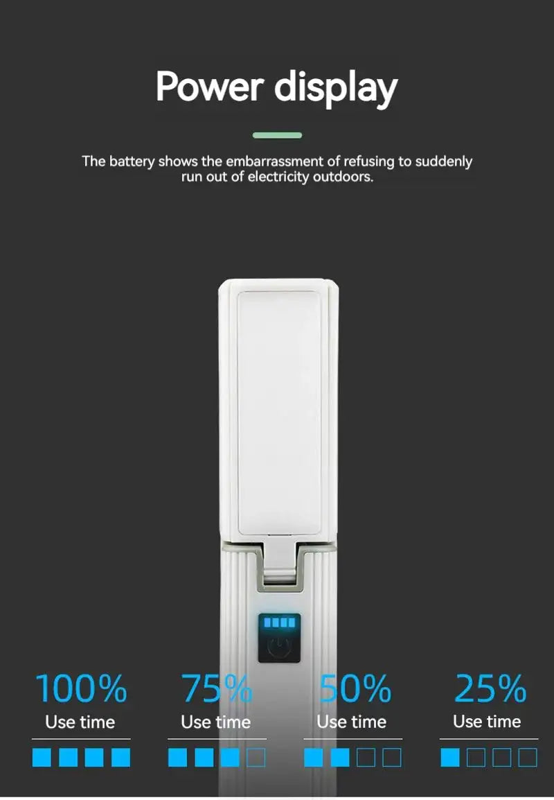 Protable Rechargeable Camping Light Tent Chandelier Ultra Long Life Multi-function Flashlight Folding Hand Lamp