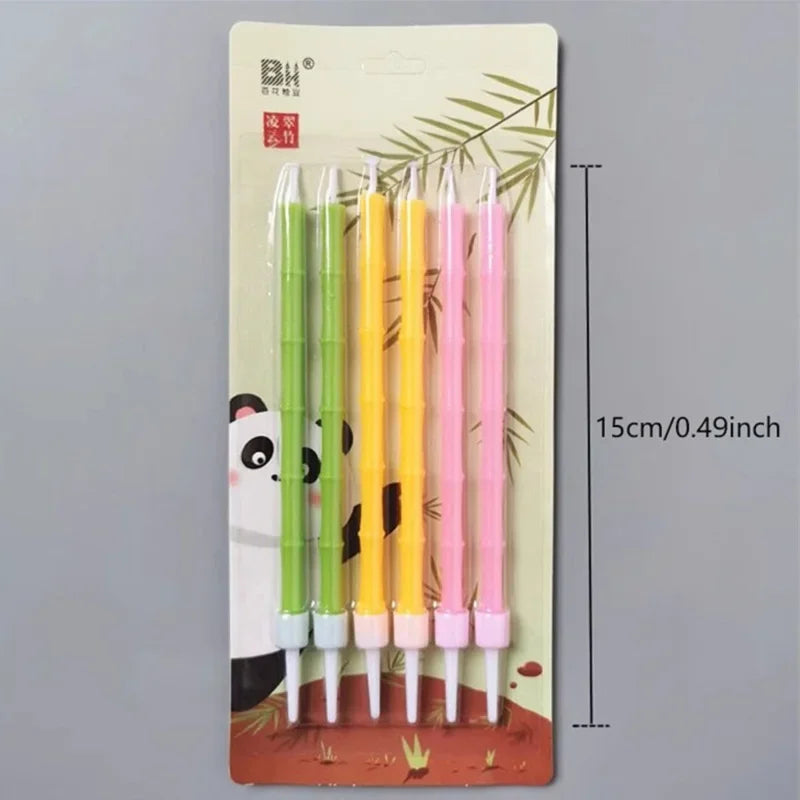 6pcsGreen Birthday Candle Child Halloween Sparkles Funny Candle Funny Girl Cake Decoration Party Supplies Wedding Candles