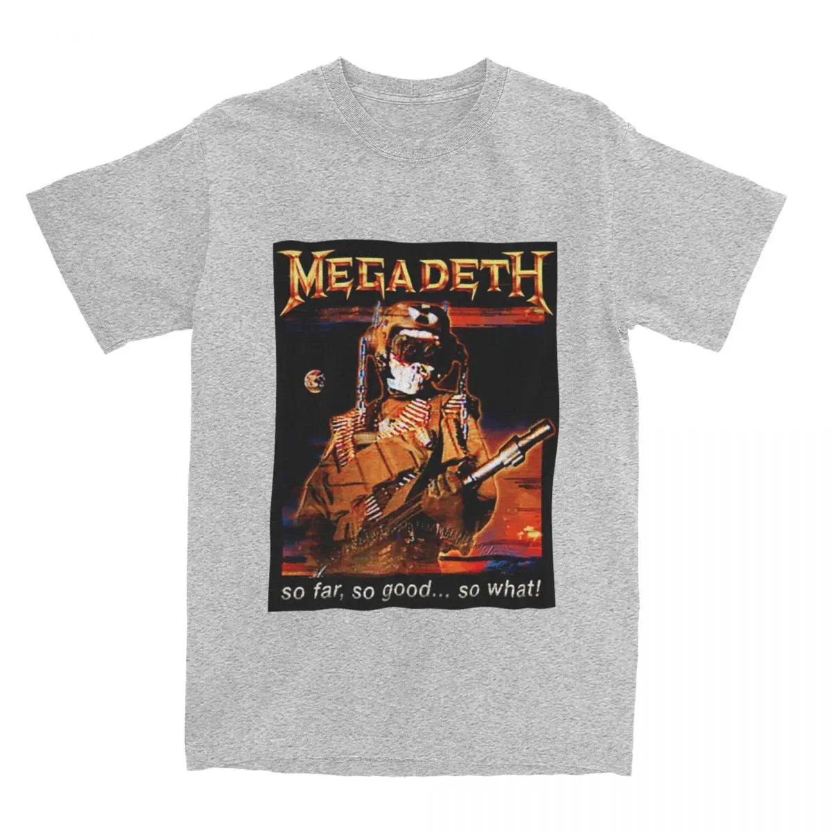 Megadeth 100% Cotton T-Shirt for Men & Women – Comfortable Novelty O-Neck Tee, Big Sizes Available - Premium t-shirt from Lizard Vigilante - Just $23.88! Shop now at Lizard Vigilante