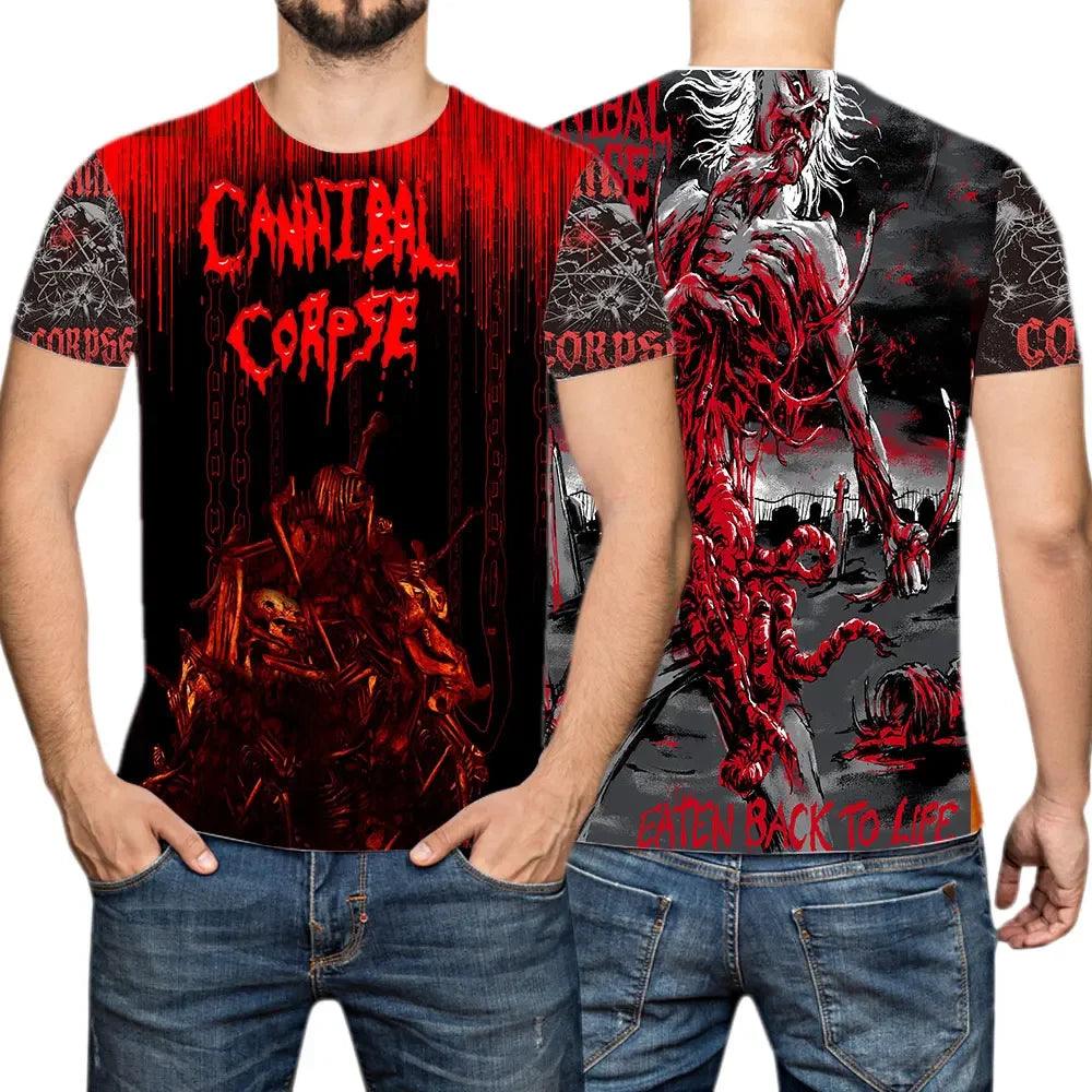 CANNIBAL CORPSE  3D Printed  Casual T-shirts Hip Hop Tee Shirts Harajuku Styles Tops Fashion Clothing  for Women/men - Premium t-shirt from Lizard Vigilante - Just $23.99! Shop now at Lizard Vigilante