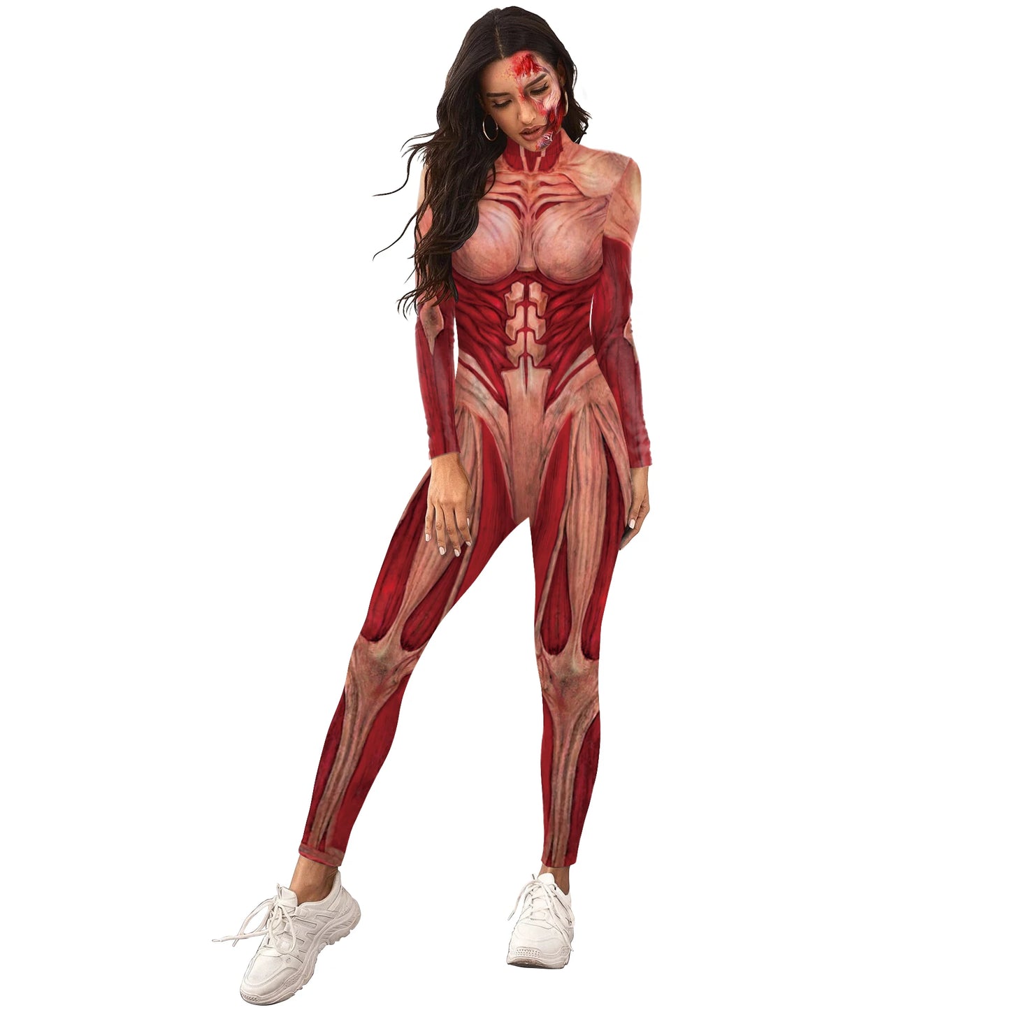 Halloween Muscle 3D Printing Jumpsuits for Adults and Kids – Skeleton Costume Performance Matching Outfits! - Premium Cosplay Costumes from Lizard Vigilante - Just $27.77! Shop now at Lizard Vigilante