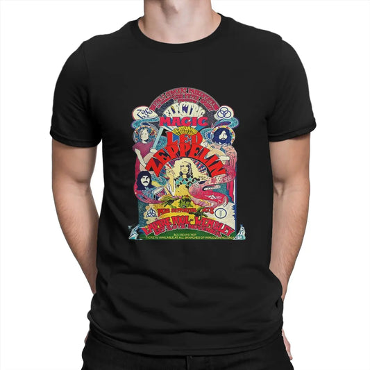 Led Band Zeppelins Newest TShirt for Men Ticket Concert Jumping Round Neck Basic Zepplin T Shirt Hip Hop Birthday Gift Streetwear - Premium T-Shirt from Lizard Vigilante - Just $24.39! Shop now at Lizard Vigilante