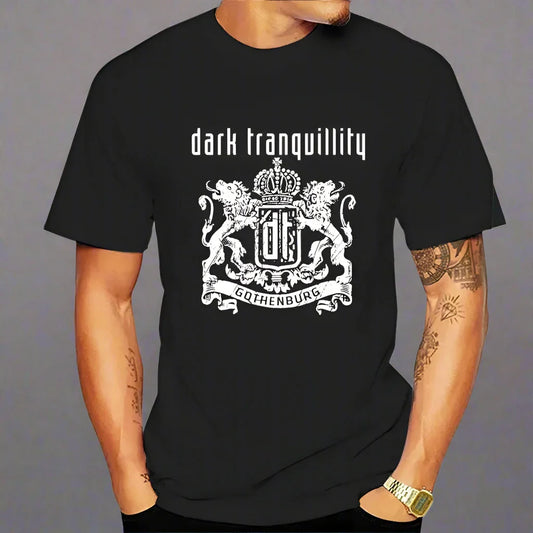 Dark Tranquillity Gothenburg Black T-Shirt Cotton Tshirt Melodic Death Metal Humor Casual Tee Tops - Premium T-Shirt from Lizard Vigilante - Just $23.99! Shop now at Lizard Vigilante