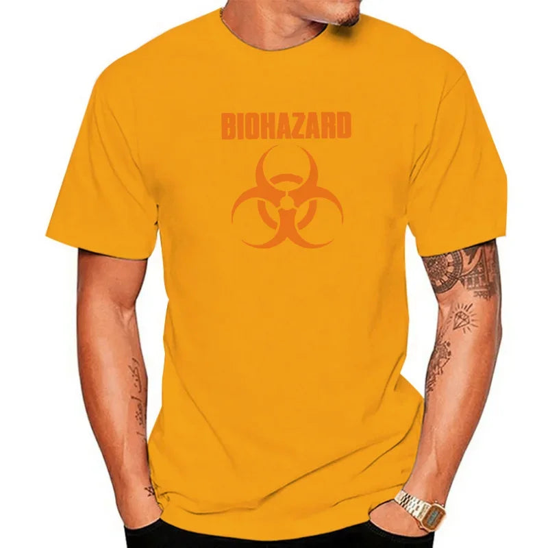 BIOHAZARD T-Shirt Official Merchandise Classic Band Logo Men Clothing Harajuku Graphic Oversized Summer Fashion Tops - Premium T-shirts from Lizard Vigilante - Just $19.99! Shop now at Lizard Vigilante