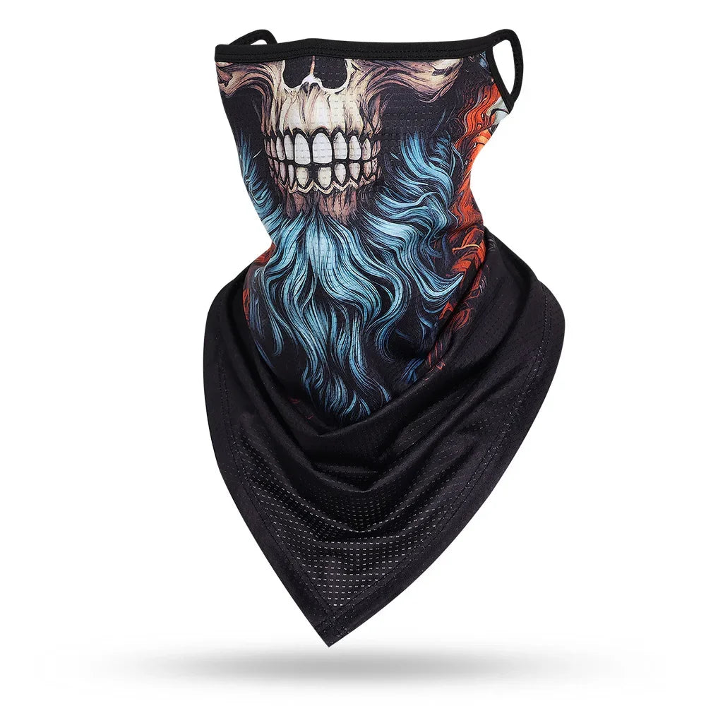 Beard Skull Face Balaclava - Versatile Protective Mask for Men and Women - Premium face mask from Lizard Vigilante - Just $17.99! Shop now at Lizard Vigilante