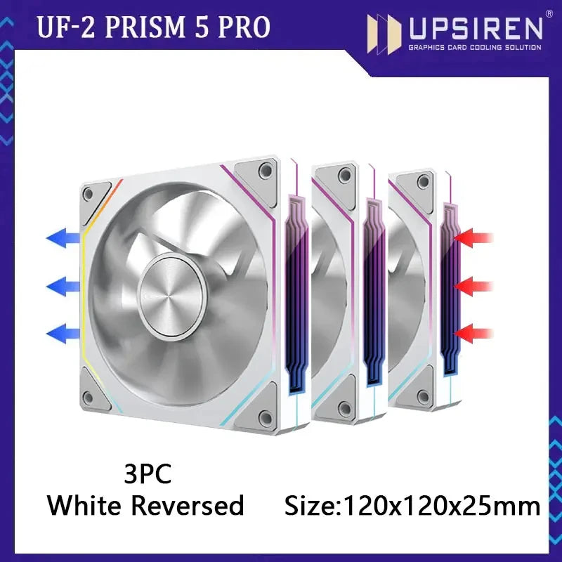PRISM RIOT UF-2 PRO | 120mm 9-Blade ARGB Metalstorm Fan – Shred Heat, Not Riffs - Premium fan from dsers - Just $17.99! Shop now at Lizard Vigilante