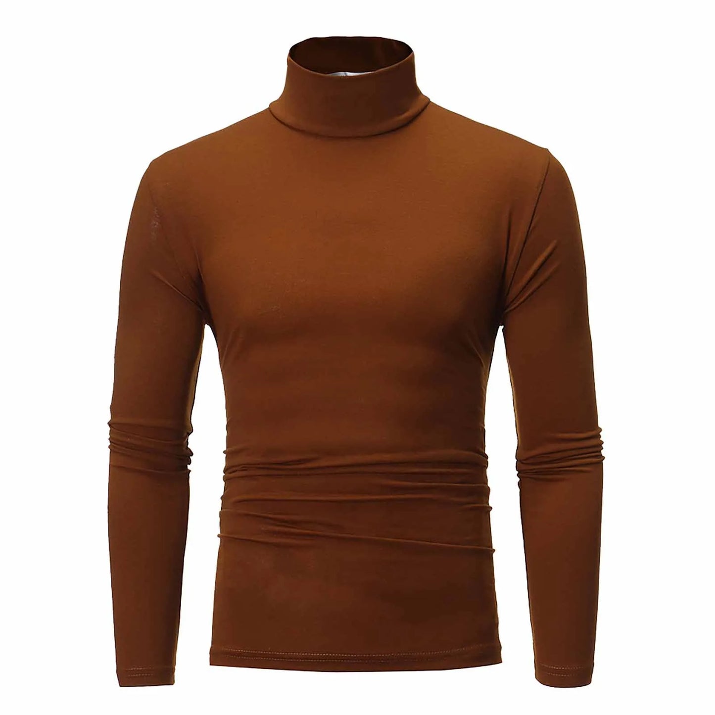 Men's Thermal Long Sleeve Turtleneck T-Shirt – Casual Slim Fit Pullover Top for Autumn and Winter - Premium turtleneck from Lizard Vigilante - Just $32.88! Shop now at Lizard Vigilante