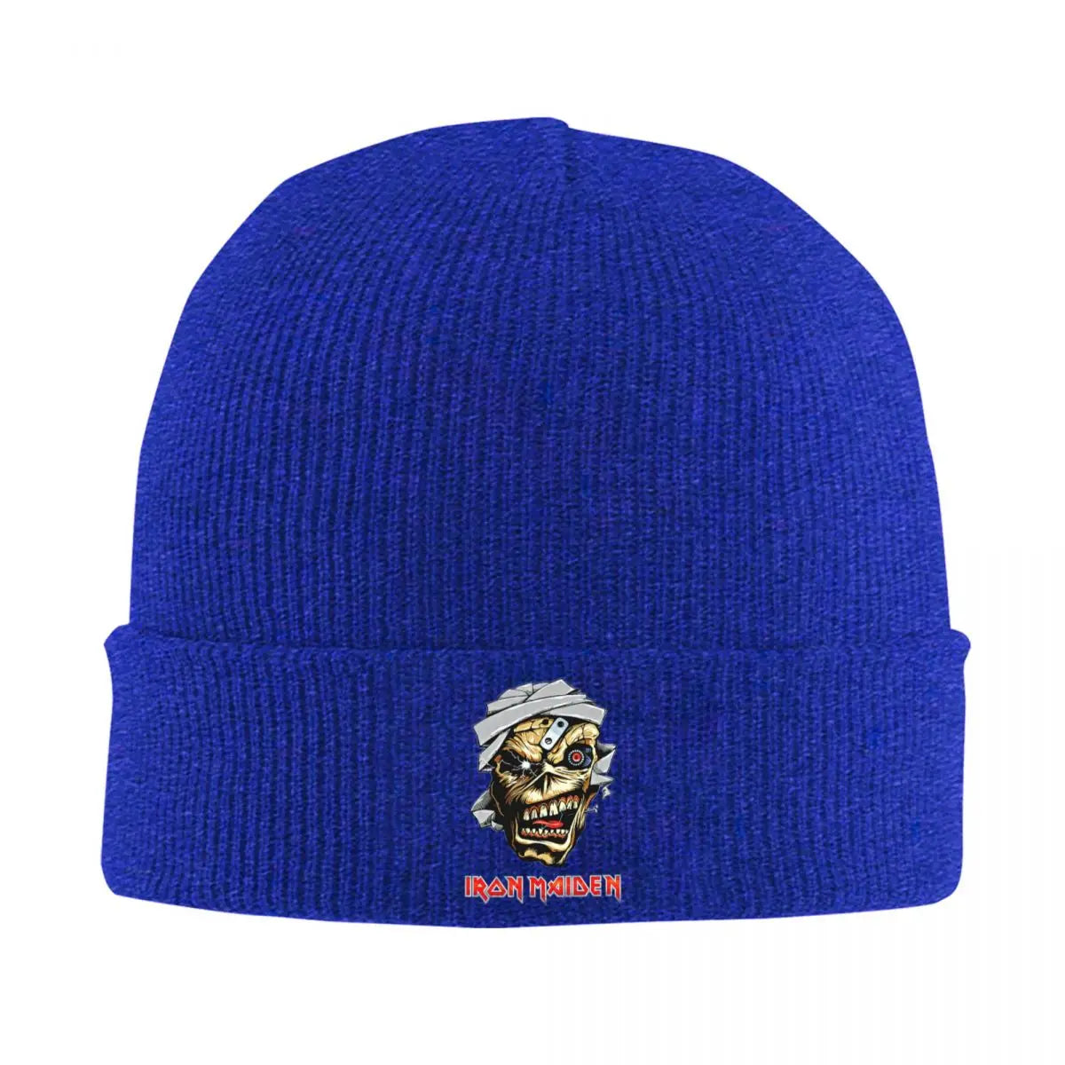 Iron Maiden Band Knitted Beanie Hat – Unisex Winter Skull Cap, Warm and Stylish Casual Knit Beanie for Men & Women - Premium  from Lizard Vigilante - Just $19.88! Shop now at Lizard Vigilante