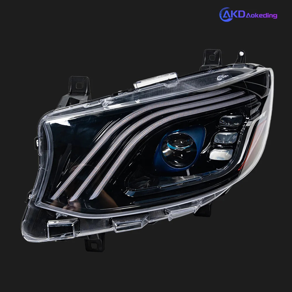 AKD Car Lights for Benz Sprinter Headlight Projector Lens Maybach Style Head Lamp DRL Automotive Accessories