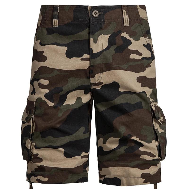 Men's Best Camo Shorts Summer Casual Half Pants Camouflage Outdoor Sports Short Pants Side Pocket Cotton Breathable Shorts - Lizard Vigilante