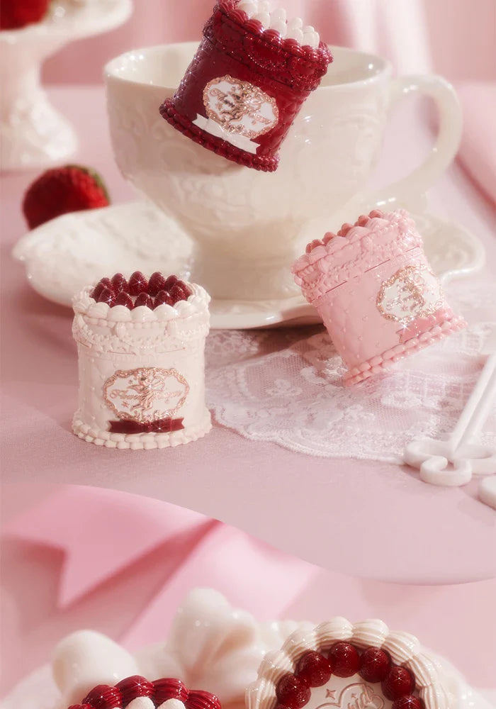 Flower Knows Strawberry Cupid Cake Lip Cream Lip Mud Matte Moisturizing Lipstick Silky Smooth Lip Makeup Professional Cosmetics