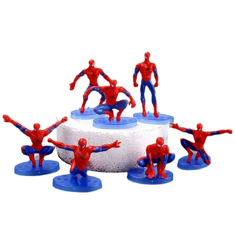 7-Piece Marvel Spider-Man Q Version Toy Set – Cute Anime Plastic Figurines, Birthday Cake Toppers, and Collectibles for Kids & Adults - Premium toys from Lizard Vigilante - Just $19.88! Shop now at Lizard Vigilante