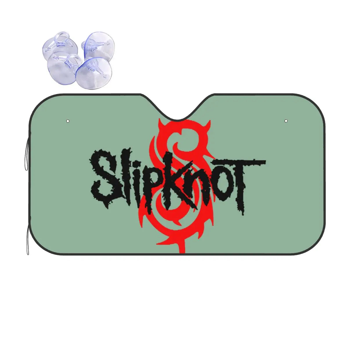 Custom Slipknot Heavy Metal Rock Auto Sun Shade – Folding Windshield Protector for Car, Truck, SUV - Premium auto sun shade from Lizard Vigilante - Just $23.88! Shop now at Lizard Vigilante