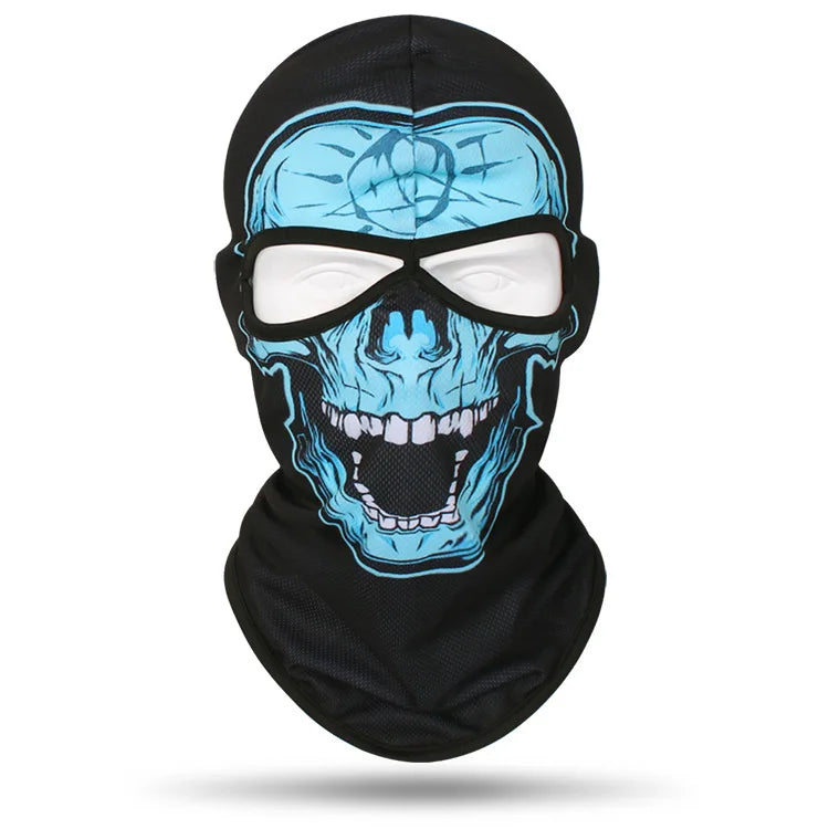 Skull Bandana Balaclava for Men & Women – Halloween Windproof Sports Scarf, Full Face Cover for Riding, Skiing, Fishing, Hiking, and More - Premium T-Shirt from Lizard Vigilante - Just $19.99! Shop now at Lizard Vigilante