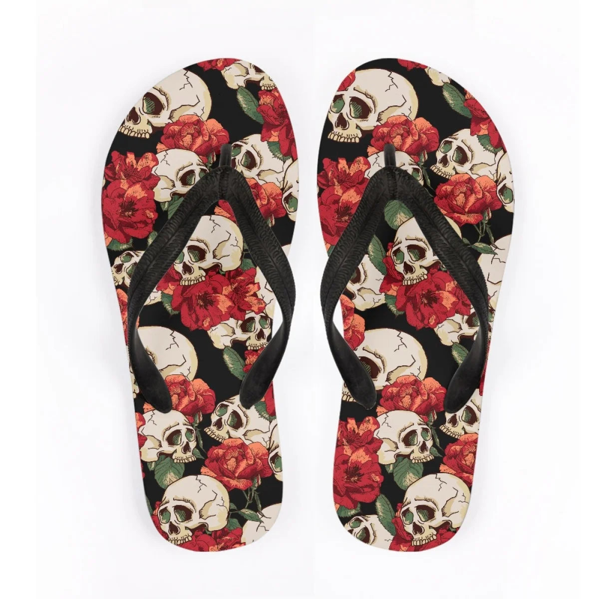 Men's Beach Skull Flip Flops Soft Non-Slip Summer Slippers Punk Hip Hop Sandals for Men & Boys - Premium sandals from Lizard Vigilante - Just $28.88! Shop now at Lizard Vigilante