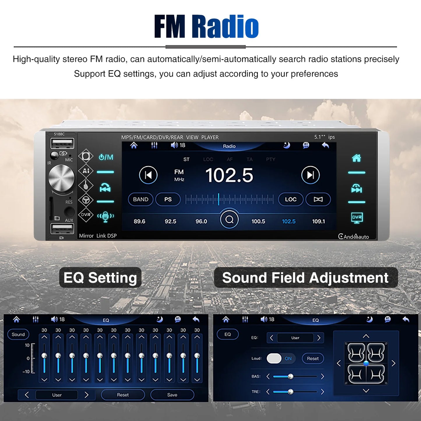 ESSGOO InfernoDrive 5" HD Car Stereo — The Rebel’s Wireless Command Center
