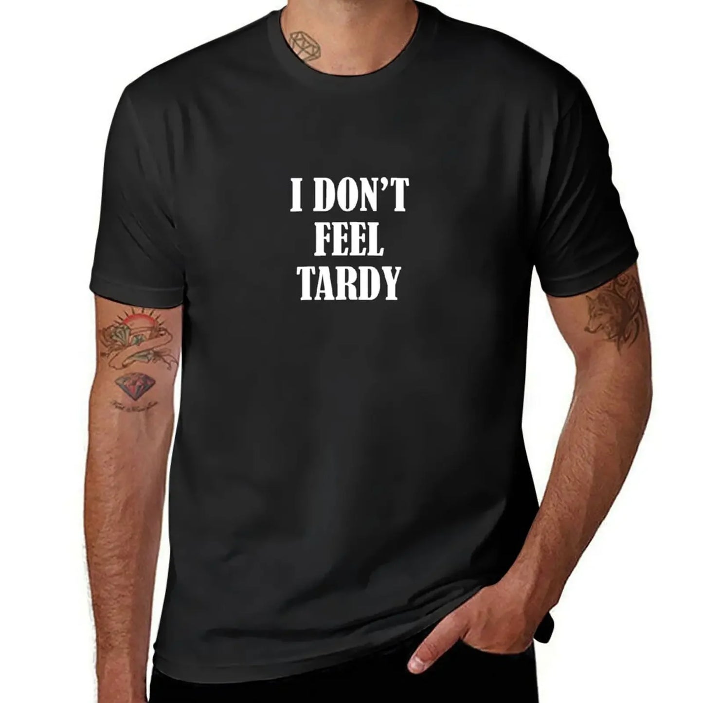 Van Halen "I Don’t Feel Tardy" T-Shirt – Funny Anime Graphic Tee for Men - Premium T-Shirt from Lizard Vigilante - Just $22.88! Shop now at Lizard Vigilante