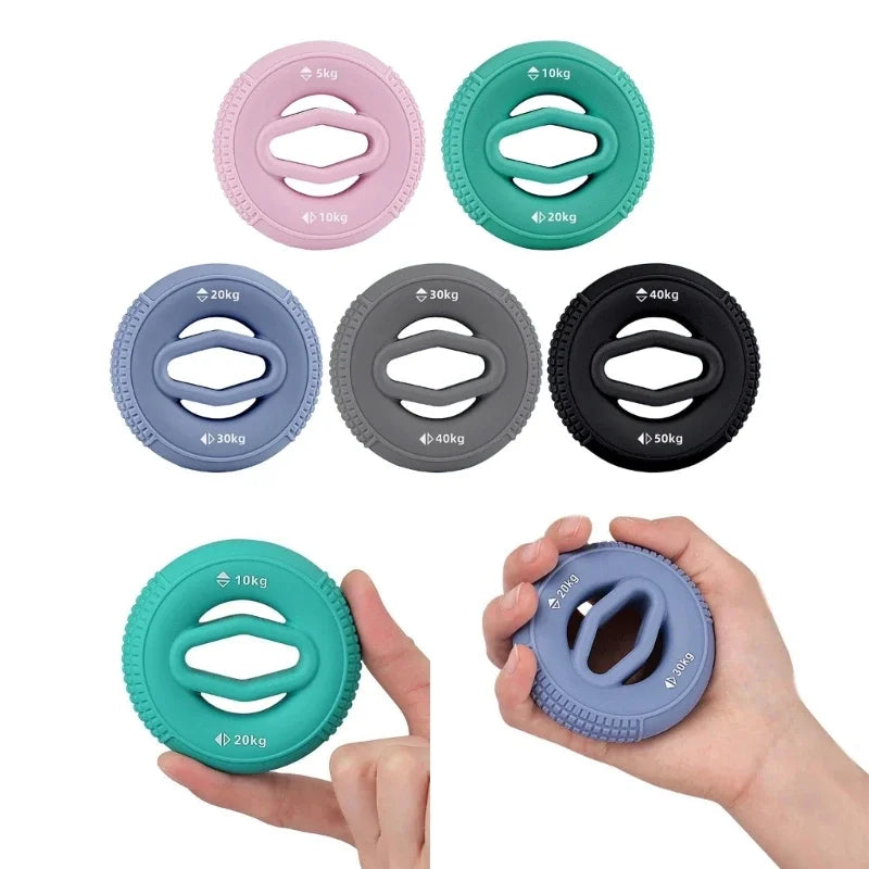 Innstar Hand Grip Strengthener Hand Finger Exerciser Forearm Rings Hand Exerciser Silicone Squeezer Grippers for Finger Physical - Premium hand grip from Lizard Vigilante - Just $10.99! Shop now at Lizard Vigilante