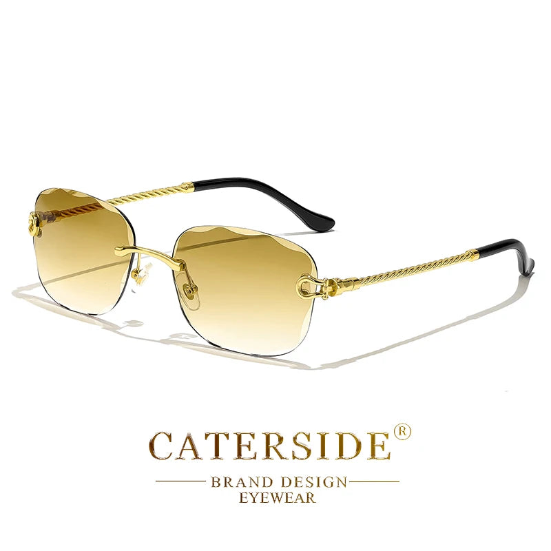 Rimcutter Royale: Caterside Retro Gradient Sunglasses – Blade Lens Street Icon Shades - Premium shades from dsers - Just $15.99! Shop now at Lizard Vigilante