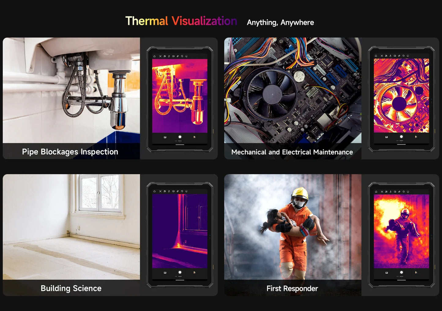 Ulefone Armor Pad 4 Ultra 5G Rugged Tablet  Thermal lmaging 10.36"2K Up to 16GB RAM 256GB ROM Android 14 11800mAh