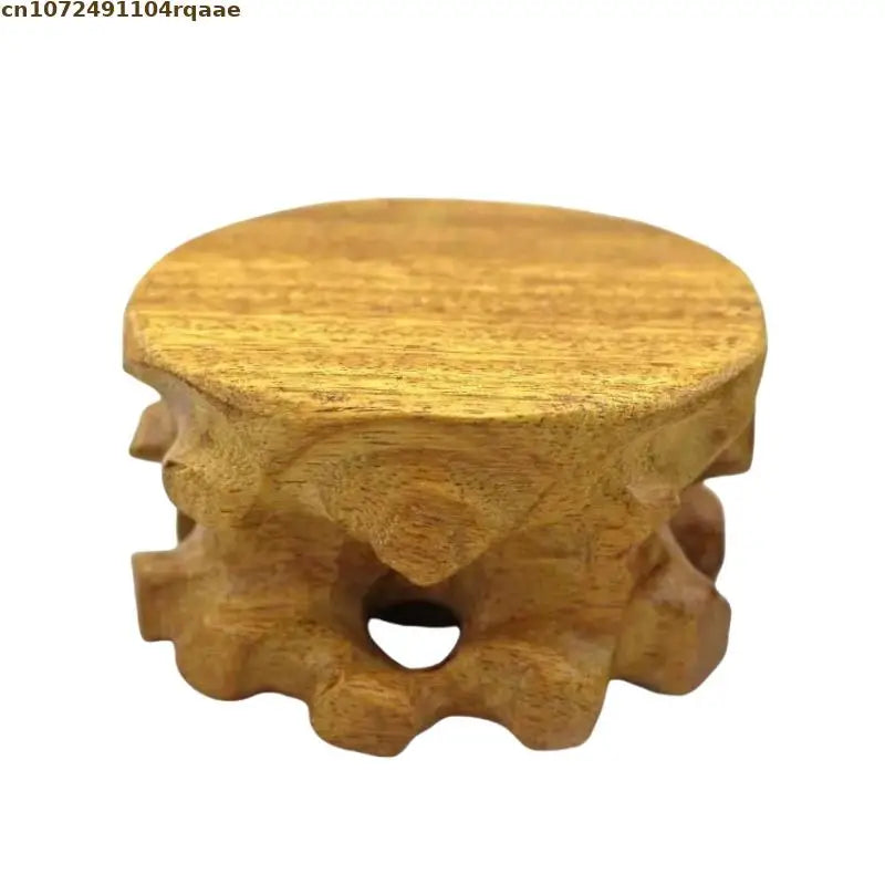 Simple Figurine Statue Display Stand Miniature Solid Wood Bases Coffee Tea Sets Pedestal Vase Flower Pot Bonsai Sorting Table