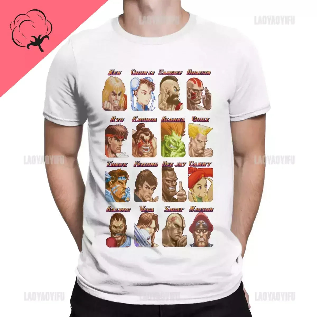 Street Fighter Select Classic Vintage T-Shirt – Essential Novelty Tee for Women & Men | Short Sleeve Streetwear Fashion - Premium t-shirt from Lizard Vigilante - Just $23.49! Shop now at Lizard Vigilante